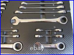 Husky Ratcheting Wrench Set SAE/Metric Alloy Steel in EVA Storage Tray (30-Pcs)