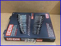 ICON 14 Piece WCM-14 Professional Metric Combination Wrench Set 6-19mm