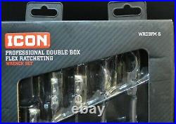 Icon Double Flex Ratcheting Wrench Set, 5 Pc. (56694) Wrdbfm-5