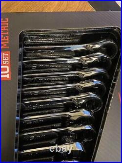 Icon WRM-10 Metric Professional Ratcheting Combination Wrench Set 10 Pc. NEW