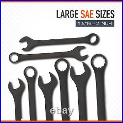 Ironton Jumbo Combination Wrench Set, 10 Pcs, SAE