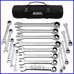 Jaeger 18pc MM/Metric TIGHTSPOT Ratcheting Wrenches MASTER SET With BEAR KE