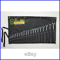 John Deere Metric Full-Polished Combination Wrench Set (20-Piece) TY19977