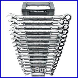 KD TOOLS GEARWRENCH 85099 8-24 Metric XL Combination Ratcheting Wrench Set 16PC