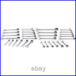 Klutch Ratcheting Combination Wrench Set, 32-Pc, SAE & Metric