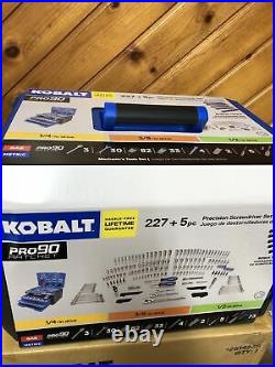Kobalt 232 Pc Standard SAE and Metric Polished Chrome Mechanics Tool Sets New