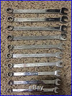 Kobalt Metric Combination Wrench Set Williams Made USA Tools 8-17mm 6pt