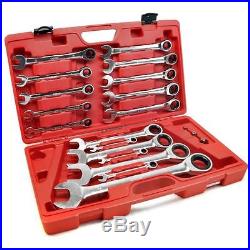 LARGE Ratchet Spanner Set 8mm to 32mm by BERGEN AT638