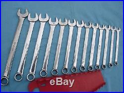 LARGE SNAP ON METRIC COMBO WRENCH SET #OEXM713 10mm-22mm 13 PC withRACK NICE
