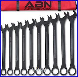 Large Combination Wrench Set SAE 1-5/16 to 2in Standard 10 Piece Jumbo Open