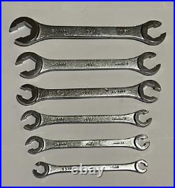 MAC SOHBM6K Metric Flare Nut Tubing Wrench Set 6 Pc Set 9mm 21mm in Pouch USA