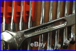 MAC TOOLS 10 PC LARGE METRIC COMBINATION WRENCH SET 20-32MM wHOLDER CHROME