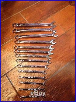 MAC TOOLS 14 Piece Metric KNUCKLESAVER Combination Wrench Set 19mm-6mm. NICE