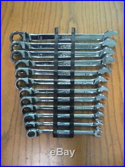 MAC Tools Metric Ratcheting Combination Wrench Set Sizes 8mm To 19mm Excellent