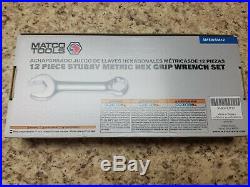 MATCO 12 PIECE STUBBY METRIC HEX GRIP WRENCH SET 8-19mm SMEWSM12