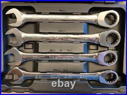 MATCO S9GRCM4 4-Pc 90 Tooth Metric Combination Ratcheting Wrench Set SHIPS FREE