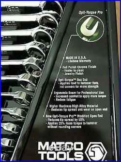 Matco Tools 12 Pc Metric 6 Pt Long Combination Wrench Set. Brand New
