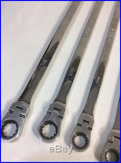 MATCO TOOLS Metric Extra Long Handle Flex Ratcheting Wrench Set 8-19mm #407