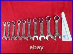 MATCO TOOLS SRCSM102T 10 pc. MIDGET STUBBY METRIC WRENCH TOOL SET WRENCHES