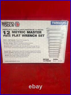 MATCO TW80412M 12 Piece Master Metric Thin Flat Wrench Set (CP1098662)