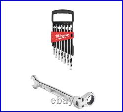 MILWAUKEE 48-22-9529 7pc Metric Flex Head Ratcheting Combination Wrench