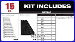 MLW48-22-9515 Combination Wrench Set, Metric