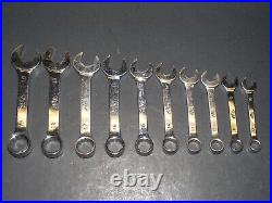 Mac 10pc Metric Stubby/Midget Combination Wrench Set 10-19mm