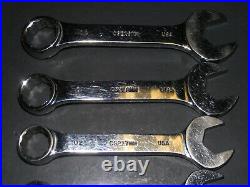 Mac 10pc Metric Stubby/Midget Combination Wrench Set 10-19mm