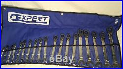 Mac/Expert Tools 19 piece METRIC Reversible Ratcheting Combination Wrench Set