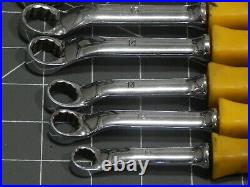 Mac Tool Metric Yellow Comfort Grip Box Wrench Set 8 Of 10Pc 10MM 12MM 18MM BOPA