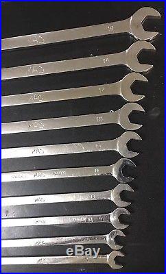 Mac Tools, 10 Piece, Metric, Extra Long Combination Wrench Set CLLMM Series
