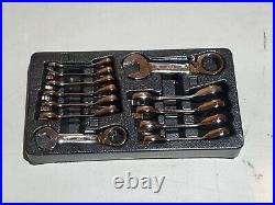 Mac Tools 12pc. Metric Stubby Reversible Ratcheting Wrench Set