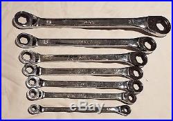 Mac Tools 7 Pc MM Combination Ratchet Wrench Set
