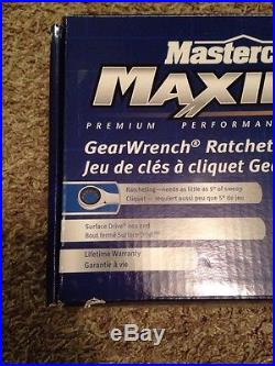 Mastercraft Maximum Gear Wrench Ratcheting Wrench Set 30 Metric SAE Combination