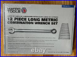 MatcoTools 12 Piece Long Metric Combination Wrench Set