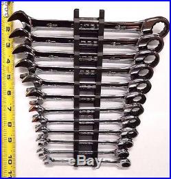 Matco 12PC 7GRC19M2 Metric 72 Tooth Ratcheting Wrench Set 8-19mm NEAR MINT