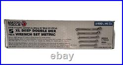 Matco 5 PIECE XL DEEP DOUBLE BOX WRENCH SET METRIC #SRBDLM5TA 10MM-19MM