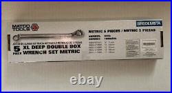 Matco 5 PIECE XL DEEP DOUBLE BOX WRENCH SET METRIC #SRBDLM5TA 10MM-19MM