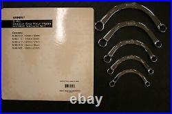 Matco SMHM5T Metric Half Moon 5 Piece 12 Point Double End Wrench Set 10mm-21mm