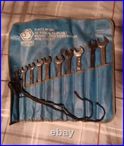 Matco Tools 10 Pc Metric Long Combination Wrench Set With Pouch SWCLM10K