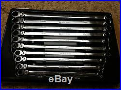 Matco Tools 10 Piece 0° Flex Ratcheting Extra Long Wrench Set Srfbzlm102ta New