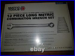 Matco Tools 12 Piece Long Metric Combination Wrench Set