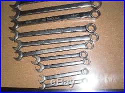 Matco Tools 15 Pc Metric 12 point Combination Wrench Set 6mm to 19mm & 21mm USA