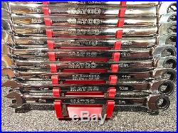 Matco Tools 15 piece metric long ratchet wrench set 9-24mm