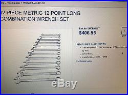 Matco USA made 17 pcs metric wrench set 8mm 24mm