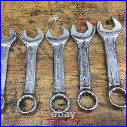 Matco stubby metric wrench set rcs10m2- rcs18m2 9 pieces 10mm-18mm