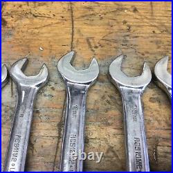Matco stubby metric wrench set rcs10m2- rcs18m2 9 pieces 10mm-18mm