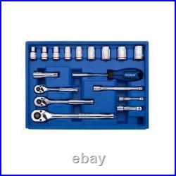 Mechanic's Tool Set in 4-Drawer Case Hand Tool 250 Piece Polished Chrome Home