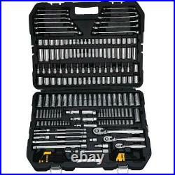 Mechanics tool set (204-piece) dewalt socket tools kit craftsman case metric