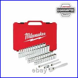 Milwaukee 48-22-9004 50 Pc 1/4 SAE/Metric Ratchet and Socket Mechanics Tool Set